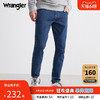 Wrangler威格812Larston修身中腰小脚显瘦上班通勤百搭男士牛仔裤 中蓝色洗水 29/32