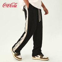 Fanta 芬达 可口可乐（Coca-Cola）休闲裤男宽松潮流裤子夏季运动长裤直筒裤 黑色 175/84A(L)