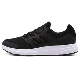 adidas 阿迪达斯 Galaxy 4 男子跑鞋 F36163 黑白 42.5