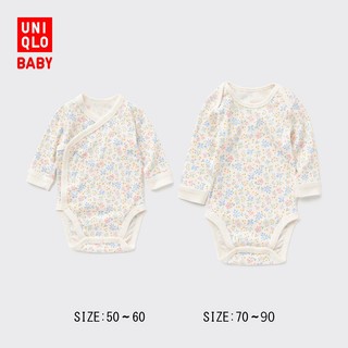 UNIQLO 优衣库 婴儿新生儿宝宝包臀衣(长袖春夏印花1件装)455045/455046