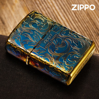 ZIPPO 之宝 防风煤油打火机 唐草·熏金色限量款