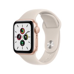 Apple 苹果 watch苹果手表se2 iwatchse智能运动手表男女通用款2022新款 星光色  标配 40mm 蜂窝款