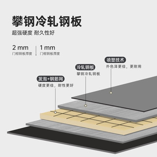 美心（Mexin）防盗门安全门甲级钢制入户门大门指纹密码锁子母门单门别墅门CD03 子母门2050*1160 机械锁