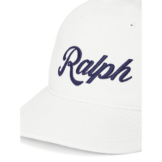 Polo Ralph Lauren 拉夫劳伦男女同款 23秋嵌花棉斜纹布棒球帽RL52581 100-白色 ONE