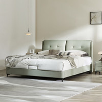 QM 曲美家居 床 真皮床双人床 1.5