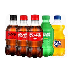 Coca-Cola 可口可乐 碳酸饮料汽水300ml*12瓶装整箱可乐芬达雪碧零度迷你小瓶