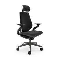 Steelcase Gesture 人体工学电脑椅+头枕 黑色 皮质款