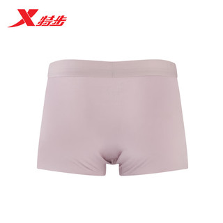 特步（XTEP）男士运动内裤（2条装）亲肤舒适柔软877239870069 豆沙红 L