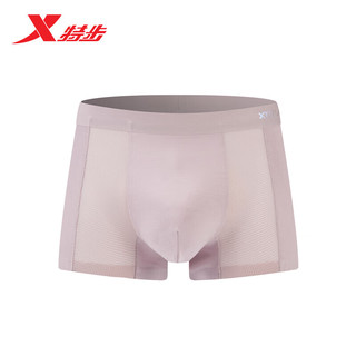 特步（XTEP）男士运动内裤（2条装）亲肤舒适柔软877239870069 豆沙红 L