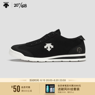 DESCENTE迪桑特 SPORT STYLE系列 男女同款 CHRON TEMPO SLIP-ON RB-黑色 37