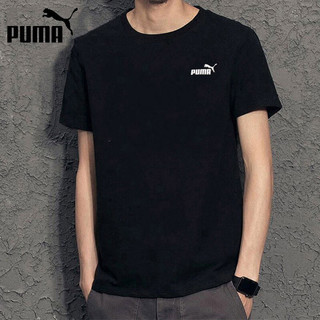 彪马（PUMA）t恤男装 23夏季新款休闲运动服健身训练潮流透气快干圆领半袖短袖 845925-01/偏小一码 M/175/96A