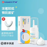 严迪YANDY 氟化泡沫 正畸含氟牙膏儿童成人涂氟剂 防蛀防龋 涂氟套装(默认发M码牙托)