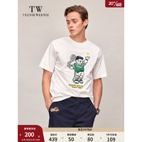 Teenie Weenie Men小熊男装2023夏季新款易穿搭薄款印花短袖T恤 白色 180/XL