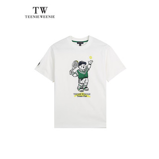 Teenie Weenie Men小熊男装2023夏季新款易穿搭薄款印花短袖T恤 白色 180/XL