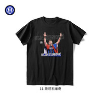 国际米兰足球俱乐部名人堂系列主题T恤纯棉圆领短袖梅阿查文化衫