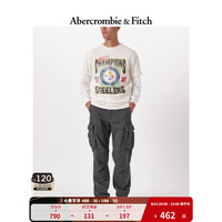 ABERCROMBIE & FITCH男装 美式休闲时尚可调节宽松口袋潮流运动工装风长裤 326194-1 深灰色 28/28 (170/72A)