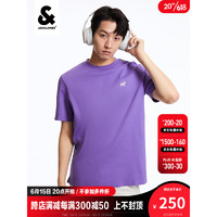 杰克琼斯 杰克·琼斯（JACK&JONES）夏季男款时尚简约休闲个性卡通狗立体刺绣舒适直筒 紫色 170/92A/S