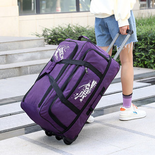 巨森袋鼠（JUSENDAISHU）拉杆包旅行包男女行李包休闲旅行包大容量手提旅行袋特大号拉杆包 红色 20寸