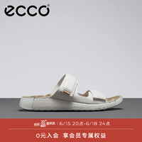 爱步（ECCO）60周年限定款拖鞋男 2023年夏季新款沙滩鞋 科摩524404 白色52440401007 41