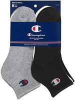 CHAMPION 冠军 男式Double Dry 6 双装带标志短袜