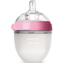 comotomo 可么多么 宝宝宽口径硅胶奶瓶 150ml 粉色 0月+