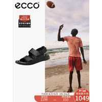 爱步（ECCO）凉鞋男 夏季时尚凉鞋魔术贴凉皮鞋男 科摩系列500944 黑色43