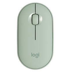 logitech 罗技 鹅卵石轻薄型无线蓝牙鼠标学生轻音办公时尚对称便携女性鼠标