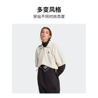 adidas 阿迪达斯 官方三叶草女装春季学院风短款宽松运动短袖POLO衫