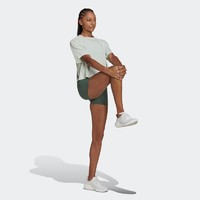 adidas 阿迪达斯 官方女装速干宽松瑜伽运动短袖T恤HM4083
