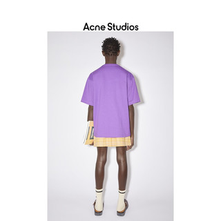 Acne Studios 男女春夏同款Face表情可充气饰片短袖T恤CL0184 鸢尾紫 XL