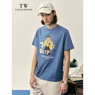 Teenie Weenie Men小熊男装2023夏季男装卡通T恤 蓝色 170/M
