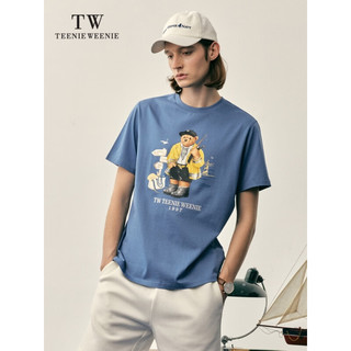 Teenie Weenie Men小熊男装2023夏季男装卡通T恤 蓝色 170/M