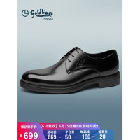 goldlion 金利来 男鞋正装鞋男士时尚商务皮鞋舒适耐磨德比鞋G502740432AAA黑色42