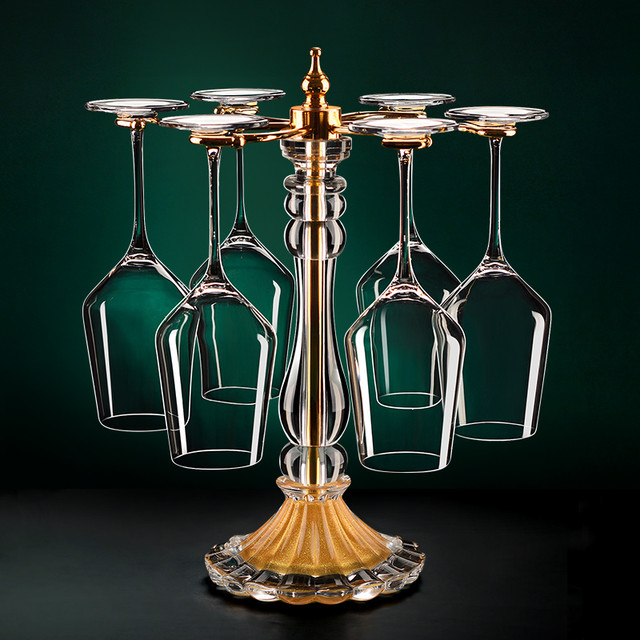 曼薇 白葡萄酒杯波尔多红酒杯子水晶欧式风高脚杯架套装家用轻奢醒酒器