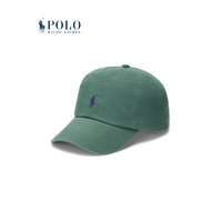 Polo Ralph Lauren 拉夫劳伦男女同款 23年早秋棉质卡其棒球帽RL52572 300-绿色 ONE