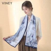 薇妮 VINEY 真丝丝巾女士长条丝巾披肩丝绸桑蚕丝巾妈妈送母亲女神生日礼物