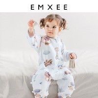EMXEE 嫚熙 婴儿恒温分腿睡袋 短袖
