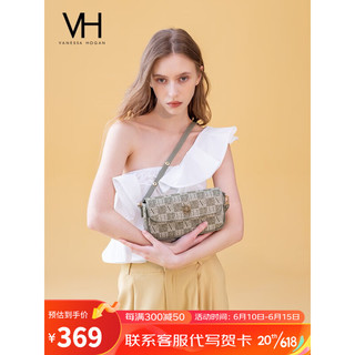 VANESSA HOGAN VH女包法棍单肩包2023新款复古斜挎包时尚腋下包生日礼物送女友 绿色