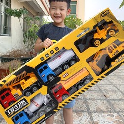 PENTAFLEX 儿童仿真惯性工程车挖掘机仿真超大号汽车男孩套装玩具礼物