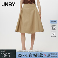 江南布衣（JNBY）JNBY/江南布衣23夏新品半身裙简约中腰通勤5N5D16200 269/绿卡其 XS