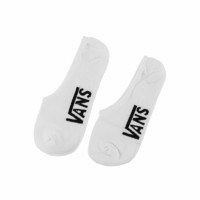 VANS 范斯 官方 男子短袜船袜袜子白色经典Logo休闲运动低帮袜 白色/黑色 均码