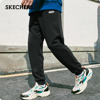 斯凯奇（Skechers）夏男子亲肤透气运动训练休闲裤时尚百搭针织长裤束脚裤L223M112