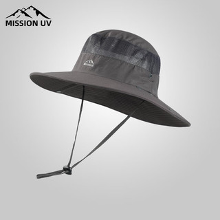 MISSION UV 遮阳帽渔夫帽男士防紫外线太阳帽钓鱼防晒帽子男带面罩 MU06