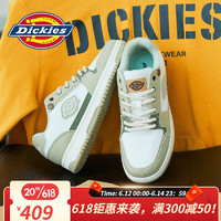 Dickies男鞋板鞋2023夏季新款厚底透气休闲百搭学生党运动鞋 牛油果绿 38