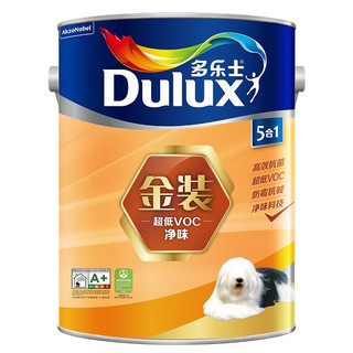 Dulux 多乐士 金装净味五合一 内墙乳胶漆 油漆涂料 墙面漆A997 5L定制品