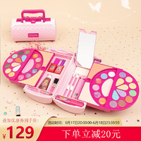 Disney 迪士尼 女孩生日礼物玩具儿童化妆品套装安全彩妆盒指甲油口红美妆手提包