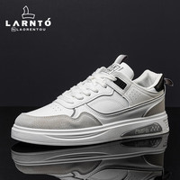 老人头（laorentou）男鞋春夏季透气运动鞋百搭鞋休闲小白鞋跑步板鞋子 LA02 灰 41