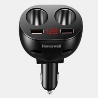 霍尼韦尔 车载充电器点烟器转换器 300W多功能双USB双扩展一拖二/三/四快充