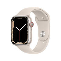 Apple 苹果 Watch Series 7 蜂窝版 45mm 星光色铝金属表壳 星光色运动型表带