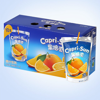 Capri-Sun 果倍爽 儿童饮料整箱果汁橙汁200ml*10袋 迪拜原装进口